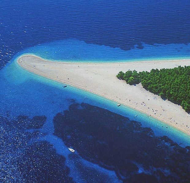 Zlatni rat beach Bol Brac Croatia