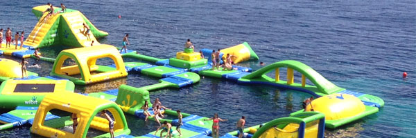 Water park Zlatni rat Bol island Brac Croatia